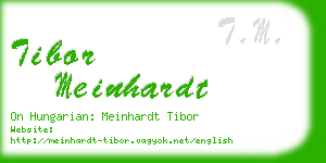 tibor meinhardt business card